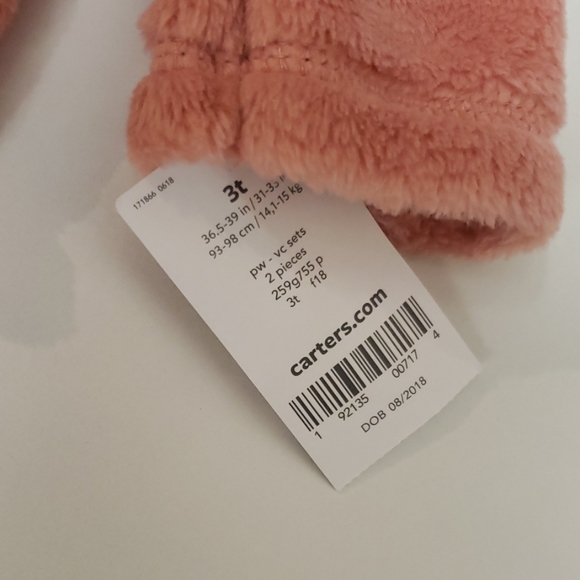 Carter's Fuzzy Hoodie - Picture 3 of 4